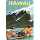 Schild Ort "Hawaii" Meer Wellen Surfen 20 x 30 cm
