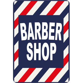 Schild Spruch "Barbershop" 20 x 30 cm 