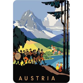 Schild Land "Austria" Österreich 20 x 30 cm 