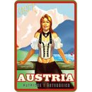 Schild Land "Visit Austria, Österreich"...