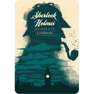 Schild Spruch "Sherlock Holmes London" 20 x 30 cm