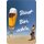Schild Spruch "Durst wird durch Bier erst schön" 20 x 30 cm  
