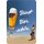 Schild Spruch "Durst wird durch Bier erst schön" 20 x 30 cm