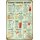 Schild Cocktailrezept "Classic Cocktail Recipes" 20 x 30 cm