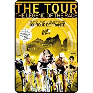 Schild Spruch "The tour the legend of the race" 20 x 30 cm  d