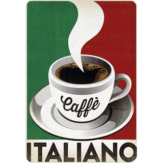 Schild Spruch "Caffé Italiano" 20 x 30 cm  