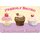 Schild Spruch "Freshly Baked, your favorite Cupcakes" 20 x 30 cm 