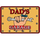 Schild Spruch "Dads Garage" 20 x 30 cm  