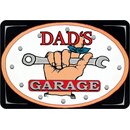 Schild Spruch "Dads Garage" schwarz 20 x 30 cm 