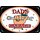Schild Spruch "Dads Garage" schwarz 20 x 30 cm