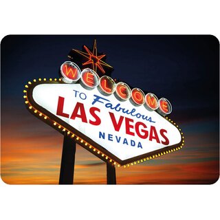 Schild Spruch "Welcome to fabulous Las Vegas Nevada" 20 x 30 cm 