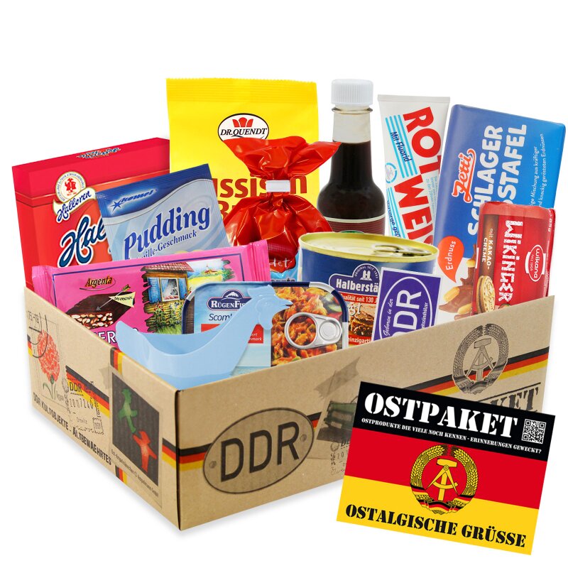 Traummann Ossi Geschenkpaket zum Geburtstag DDR Süßigkeiten Box 5005Traumm 