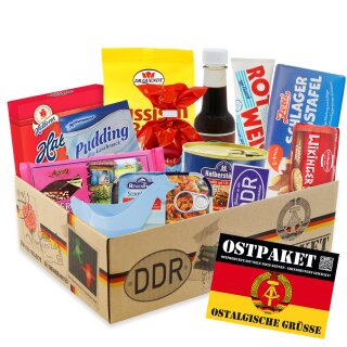 DDR Süßigkeiten Box Retro Ostpaket Ostdeutsche Süßware Geschenkbox 