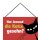 Schild Spruch "Jemand Katze gesehen?" 20 x 30 cm Blechschild mit Kordel