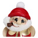 Kugelräucherfigur "Nikolaus" rot/gold ca....