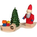 Leuchterbogen natur mit Weihnachtsmotiv (ohne Teelichter)