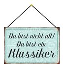 Schild Spruch "Du bist nicht alt, du bist ein...