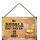 Schild Spruch "Bei Rucola fehlt doch ein M oder" 20 x 30 cm Blechschild mit Kordel