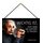 Schild Spruch "Wichtig ist, dass man nie aufhört zu fragen" Einstein 20 x 30 cm Blechschild mit Kordel