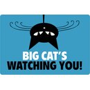 Schild Spruch Big Cats watching you! 20 x 30 cm 
