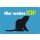 Schild Spruch "Hier wohne ich, Katze" 20 x 30 cm