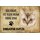Schild Spruch "kein Heim Singapur Katze" 20 x 30 cm