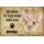 Schild Spruch "kein Heim ohne Sphynx" Katze 20 x 30 cm