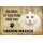 Schild Spruch "kein Heim Türkische Van Katze" 20 x 30 cm