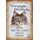 Schild Spruch "Norwegische Waldkatze, hübsch verspielt" 20 x 30 cm 