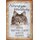 Schild Spruch "Norwegische Waldkatze, hübsch verspielt" 20 x 30 cm
