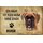 Schild Spruch "Haus kein Heim ohne Boxer" Hund 20 x 30 cm