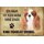 Schild Spruch "kein Heim ohne King Charles Spaniel" Hund 20 x 30 cm