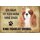 Schild Spruch "kein Heim ohne King Charles Spaniel" Hund 20 x 30 cm 