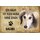 Schild Spruch "Haus kein Heim ohne Saluki" Hund 20 x 30 cm 