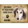 Schild Spruch "Haus kein Heim ohne Saluki" Hund 20 x 30 cm