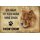 Schild Spruch "Haus kein Heim ohne Chow Chow" Hund 20 x 30 cm 