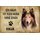 Schild Spruch "Haus kein Heim ohne Collie" Hund 20 x 30 cm