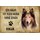 Schild Spruch "Haus kein Heim ohne Collie" Hund 20 x 30 cm 