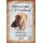 Schild Spruch "Afghanischer Windhund, elegant" 20 x 30 cm 