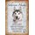 Schild Spruch "Sibirian Husky, intelligent konzentriert" Hund 20 x 30 cm 