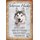 Schild Spruch "Sibirian Husky, intelligent konzentriert" Hund 20 x 30 cm