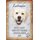 Schild Spruch "Labrador, intelligent ausgeglichen agil" Hund 20 x 30 cm