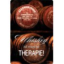 Schild Spruch "Whiskey ist meine Therapie" 20 x...