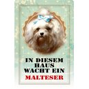 Schild Spruch "In diesem Haus wacht ein...