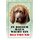 Schild Spruch "In diesem Haus wacht ein Bluthund" Hund 20 x 30 cm