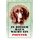 Schild Spruch "In diesem Haus wacht ein Pointer" Hund 20 x 30 cm 