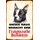 Schild Spruch "Dieses Haus bewacht eine Französische Bulldogge" Hund 20 x 30 cm