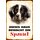 Schild Spruch "Dieses Haus bewacht ein Spaniel" Hund 20 x 30 cm