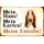 Schild Spruch "Mein Haus, Garten, Familie" Bassett Hund 20 x 30 cm