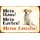 Schild Spruch "Mein Haus, Garten, Familie" Puppy Hund 20 x 30 cm